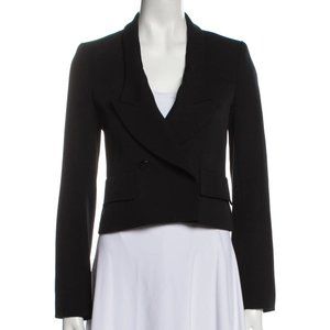 EUC 2004 Vintage Balenciaga Black Cropped Blazer Evening Jacket FR 36 US 4, 2, 0